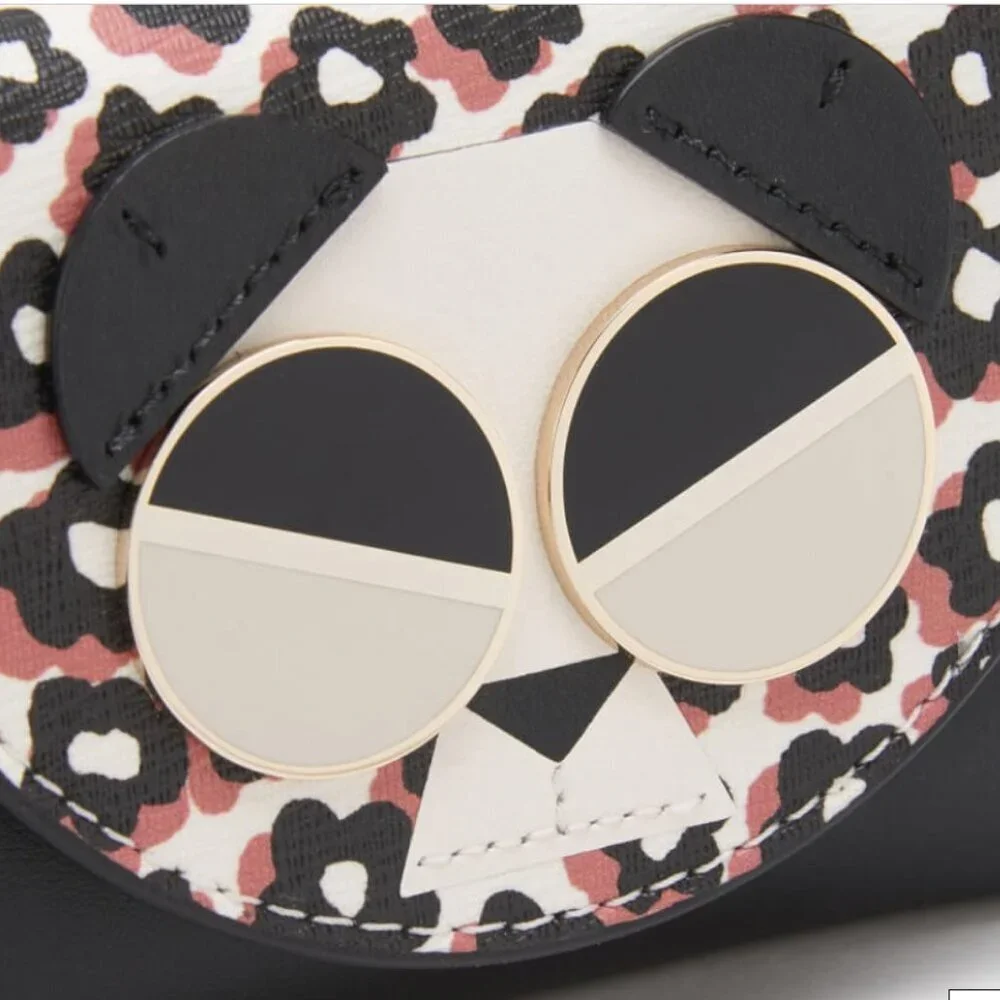 Kate Spade Spademals Gentle Panda Cardholder and Coin Wallet Retired